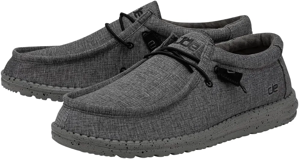 111163200 Hey Dude Wally Stretch Casual Shoes STEEL Size 12 - Like New