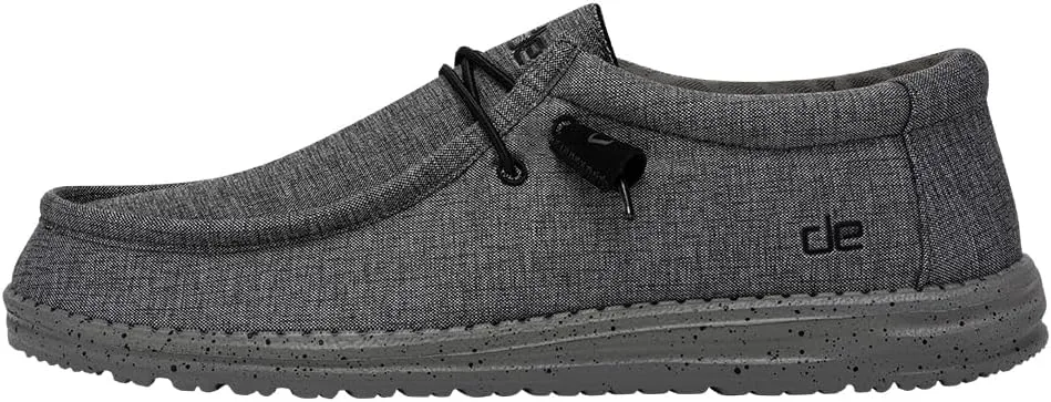 111163200 Hey Dude Wally Stretch Casual Shoes STEEL Size 12 - Like New