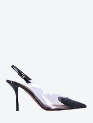 90 patent leather slingbacks