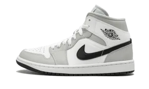 Air Jordan 1 Mid White Light Smoke Grey