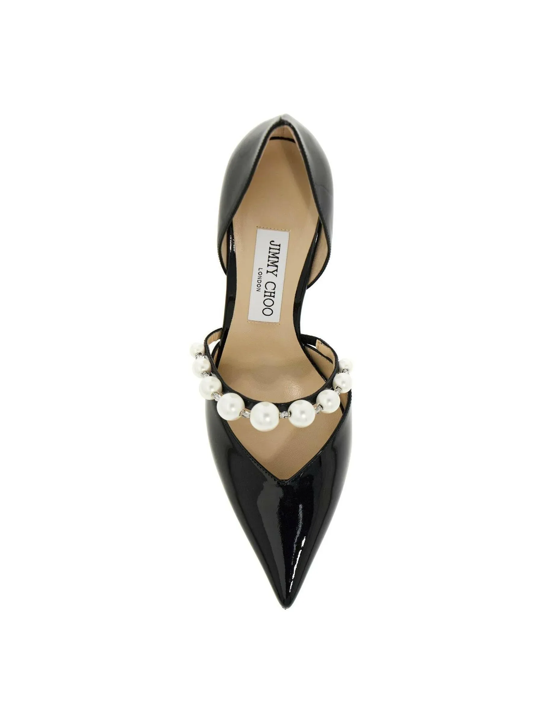 Aurelia Pearl Embellished Leather Slingbacks
