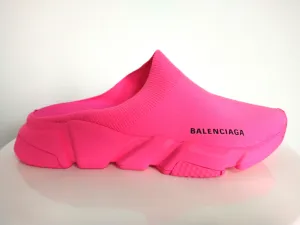 Balenciaga Pink Speed Recycled Knit Mule