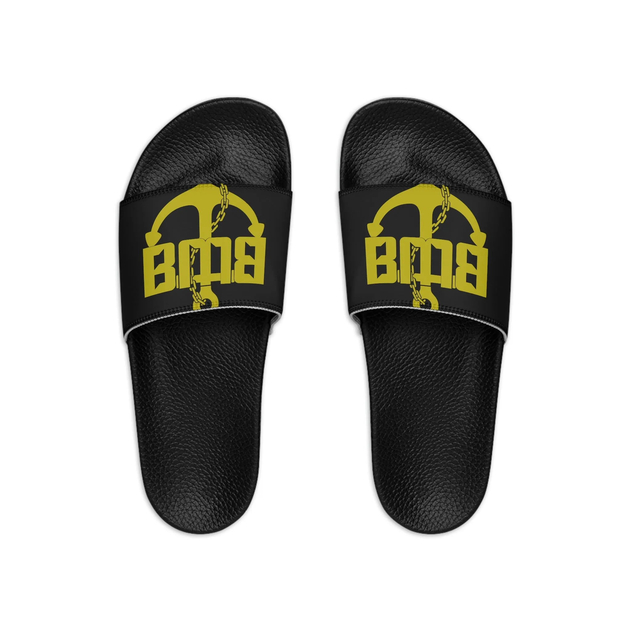 Black World Champs Men's Slide Sandals