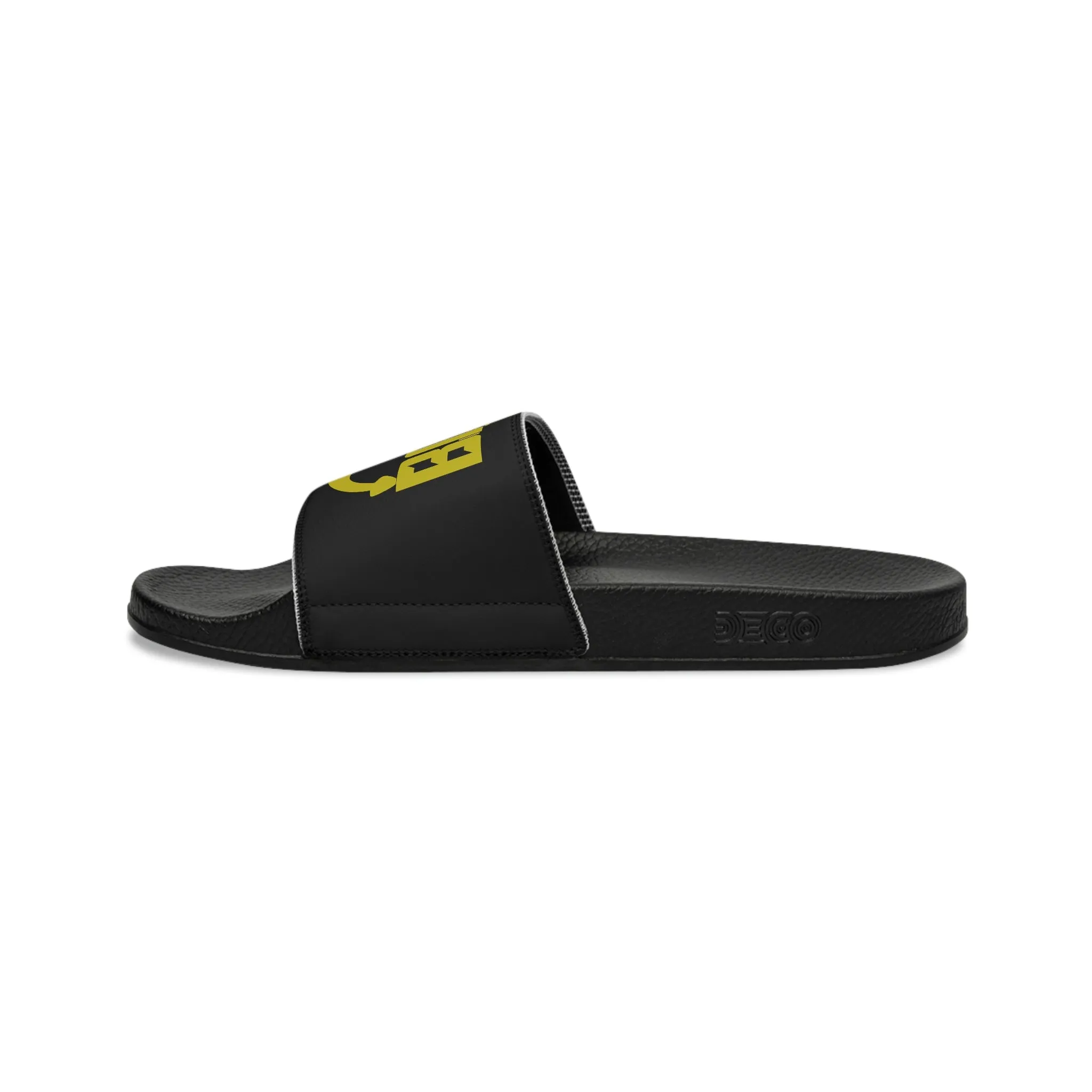 Black World Champs Men's Slide Sandals