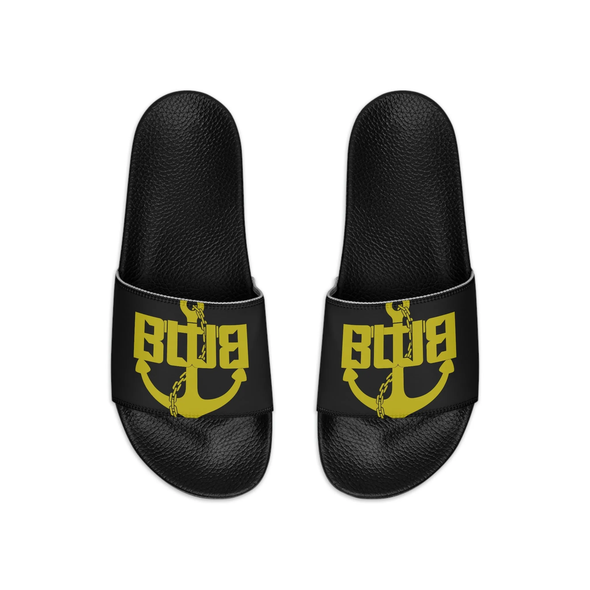 Black World Champs Men's Slide Sandals