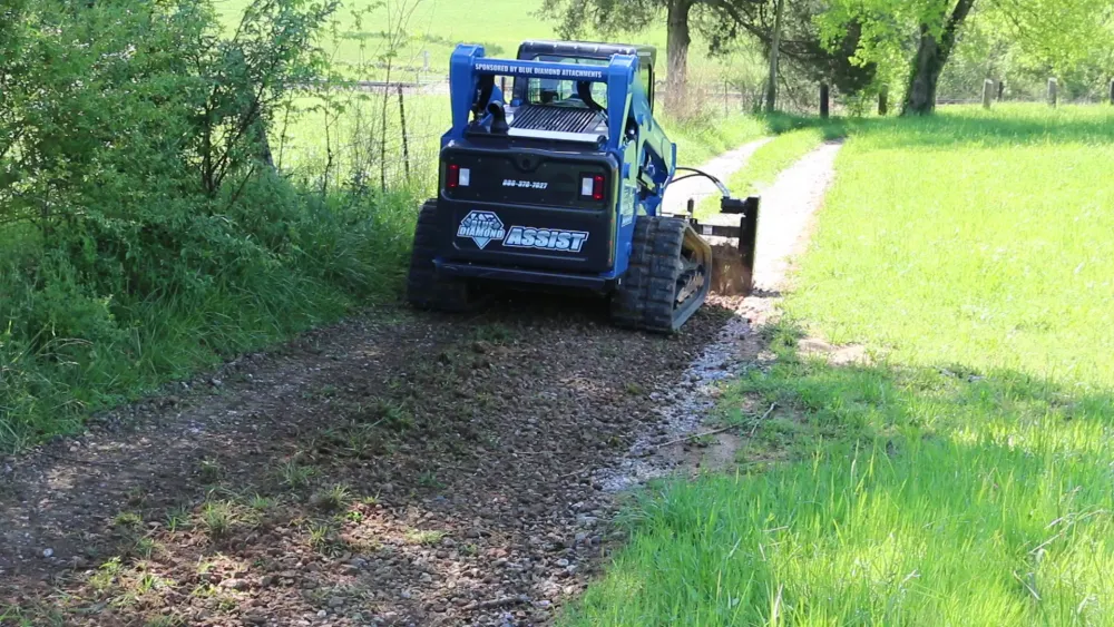 BLUE DIAMOND SEVERE DUTY POWER RAKE, MANUAL ANGLE (SSL)(CTL)
