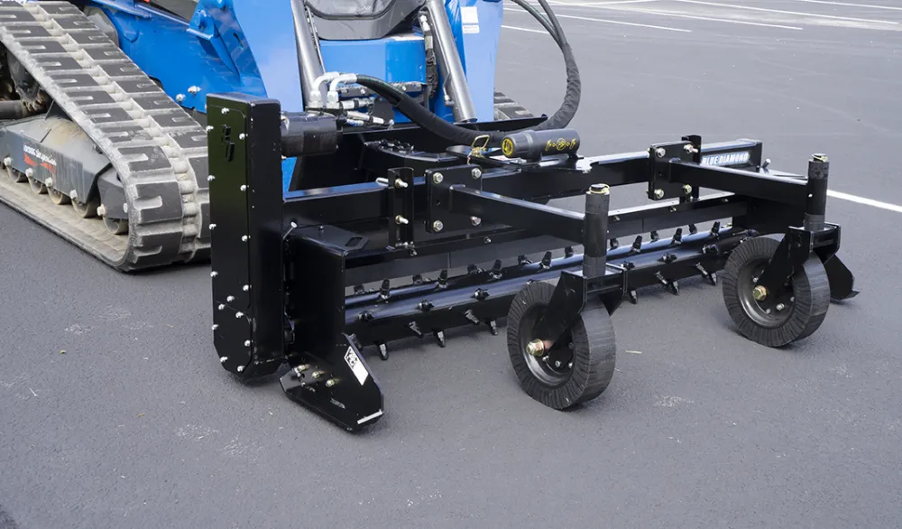 BLUE DIAMOND SEVERE DUTY POWER RAKE, MANUAL ANGLE (SSL)(CTL)