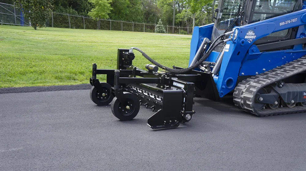 BLUE DIAMOND SEVERE DUTY POWER RAKE, MANUAL ANGLE (SSL)(CTL)