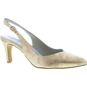 Capollini Catherine Gold Sling Back Shoe