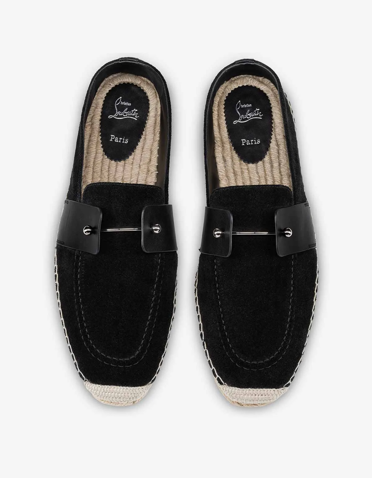 Christian Louboutin Chambespadrille Flat Black Espadrilles