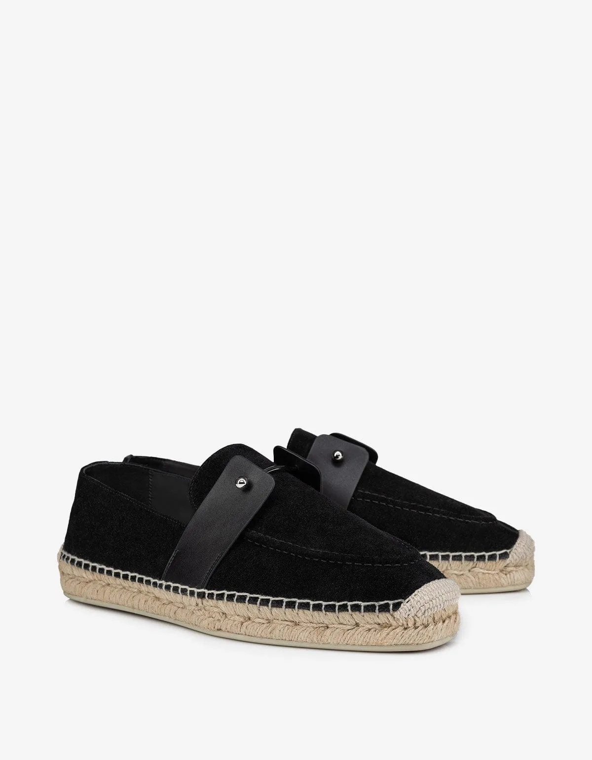 Christian Louboutin Chambespadrille Flat Black Espadrilles