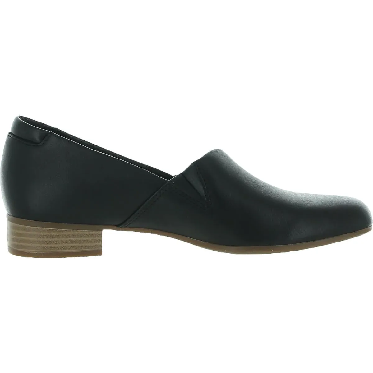 Clarks Collection Women's Juliet Palm Leather Slip On Stacked Heel Loafer