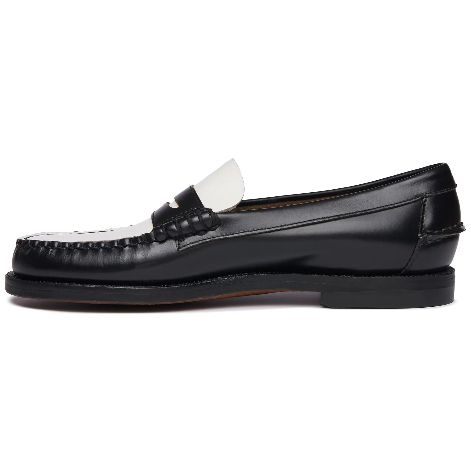 CLASSIC DAN WOMAN - Moc - Moccasin - Woman - BLACK-WHITE