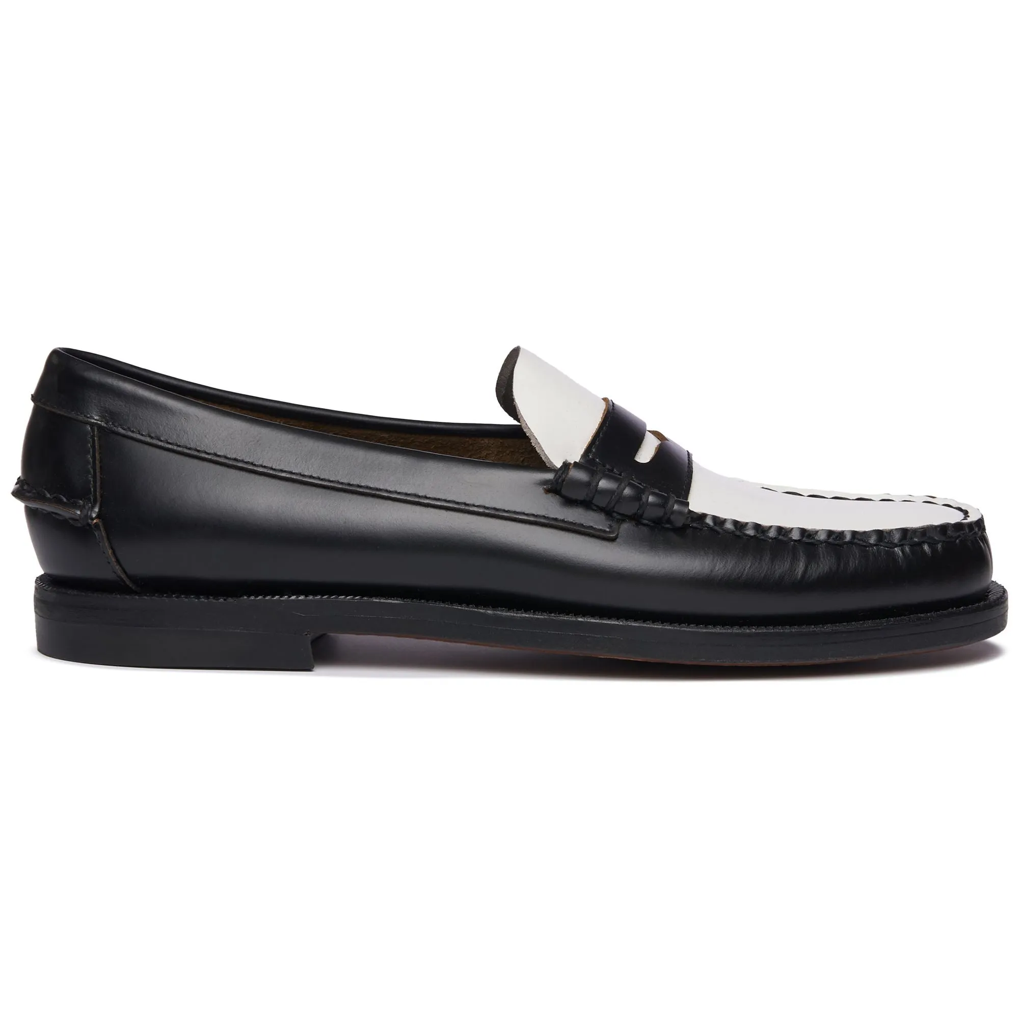 CLASSIC DAN WOMAN - Moc - Moccasin - Woman - BLACK-WHITE