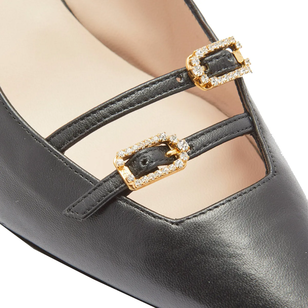 Crystal Embellished 60mm Slingback Pumps