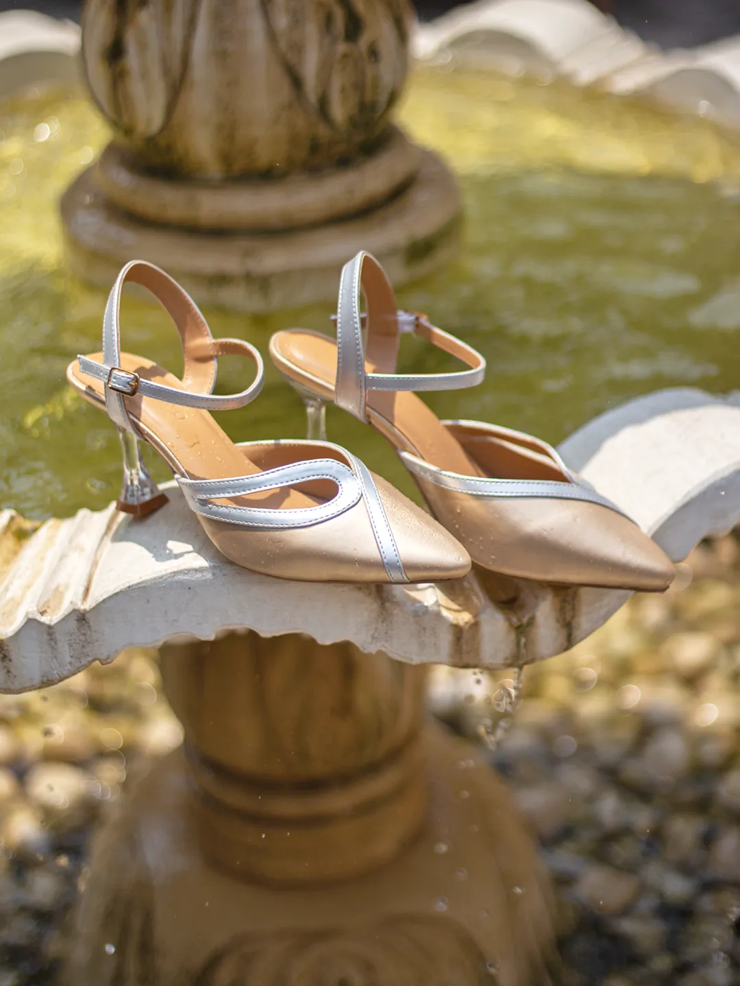Emily Pointed Slingback Metallic