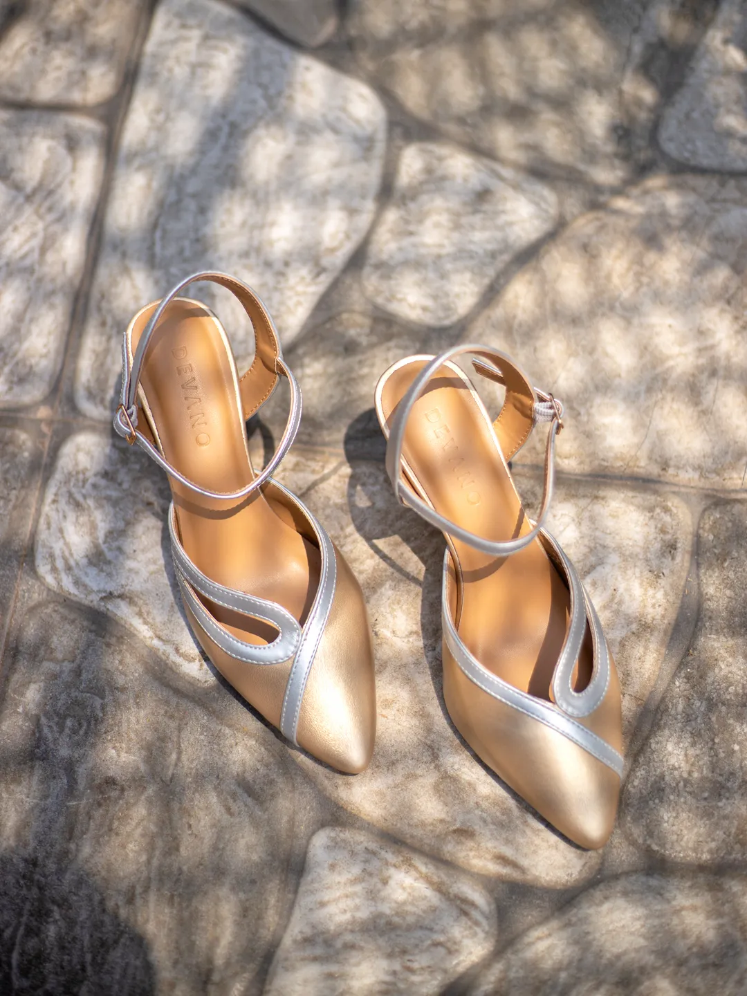 Emily Pointed Slingback Metallic