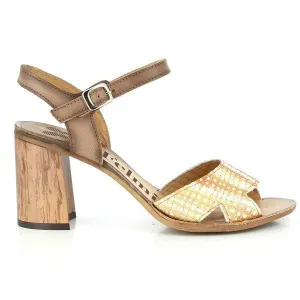 Felmini A197 Gold & Tan Sandals
