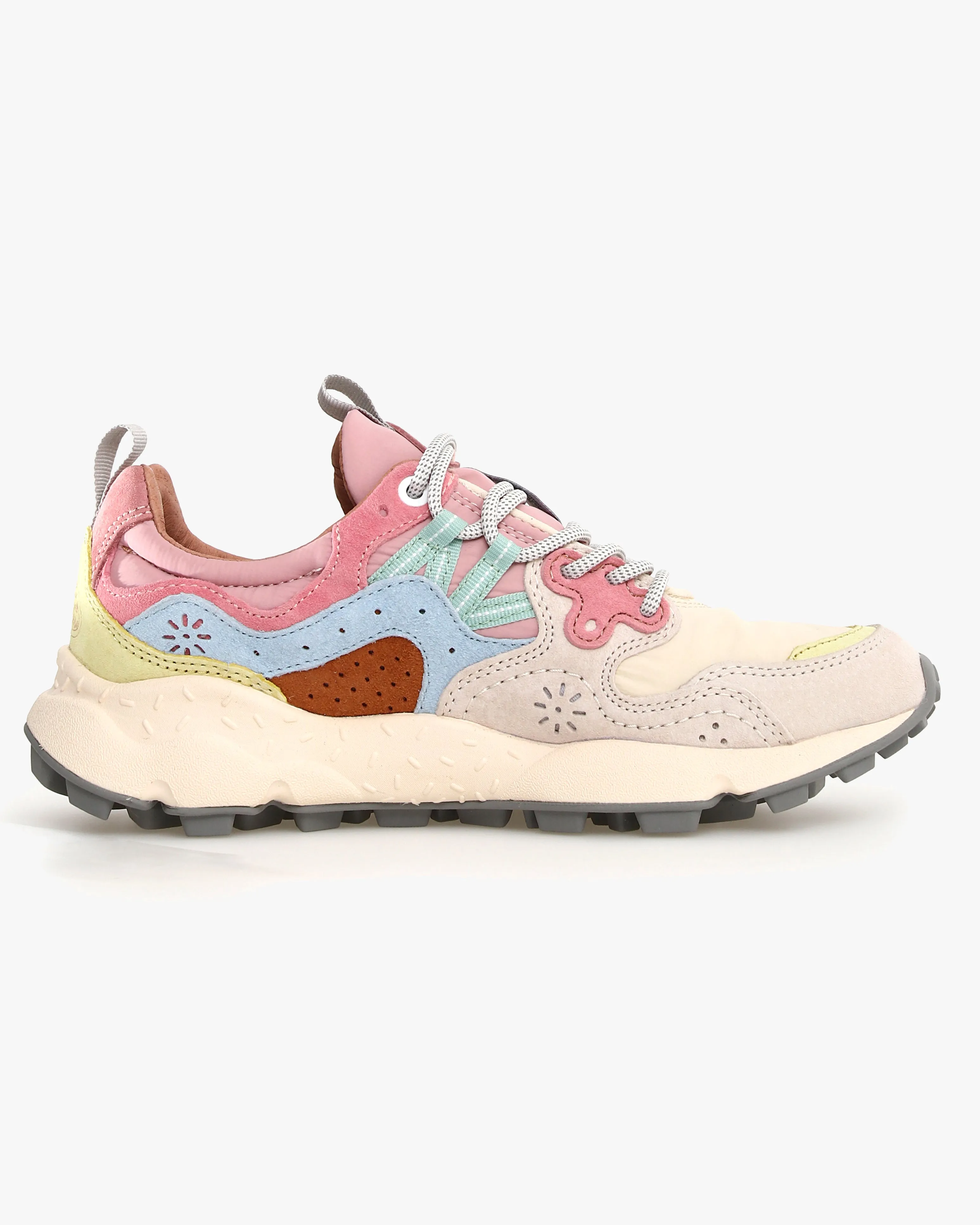 Flower Mountain Womens Yamano 3 Suede & Nylon - Light Brown / Beige / Pink