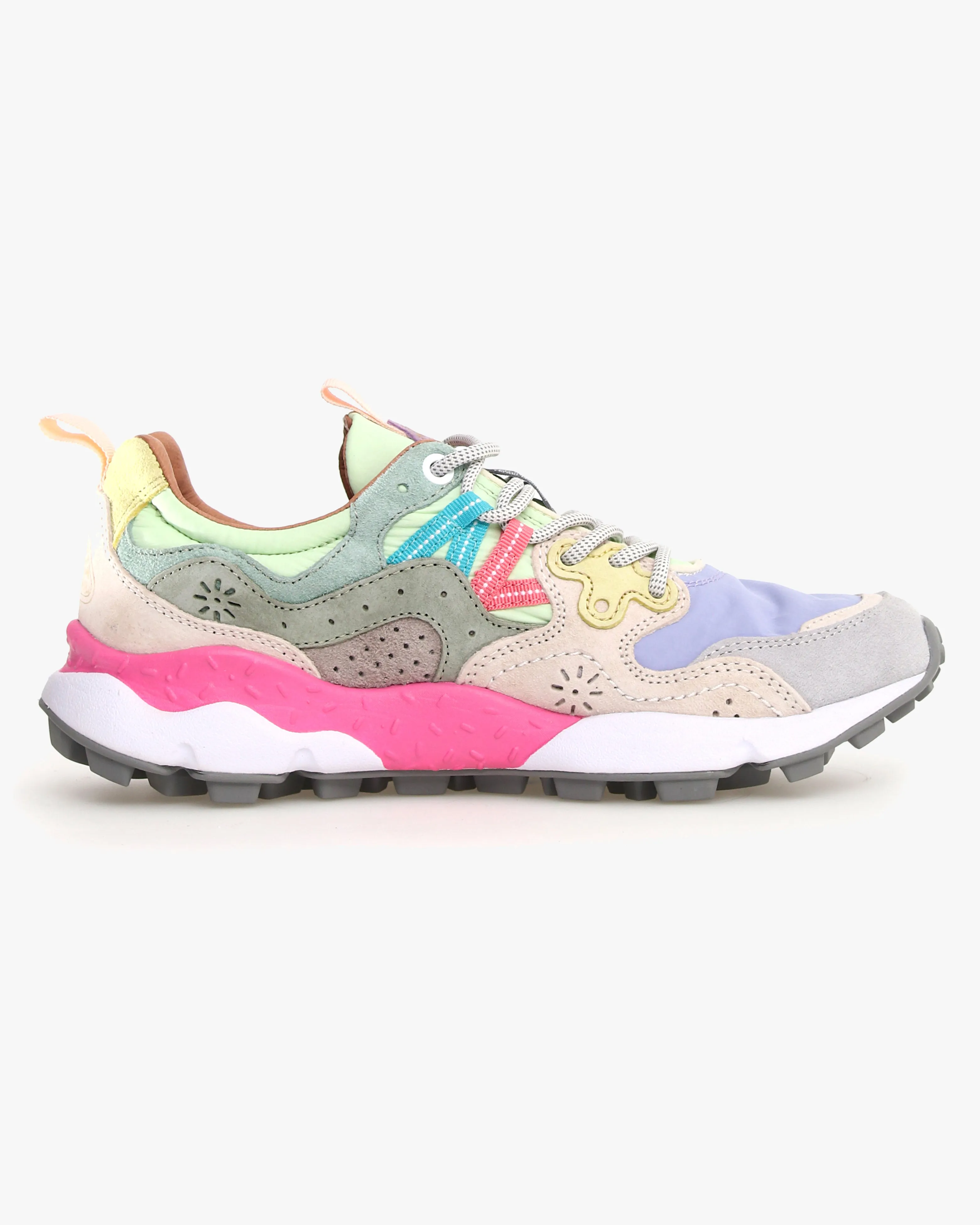 Flower Mountain Womens Yamano 3 Suede & Nylon - Light Grey / Lilac
