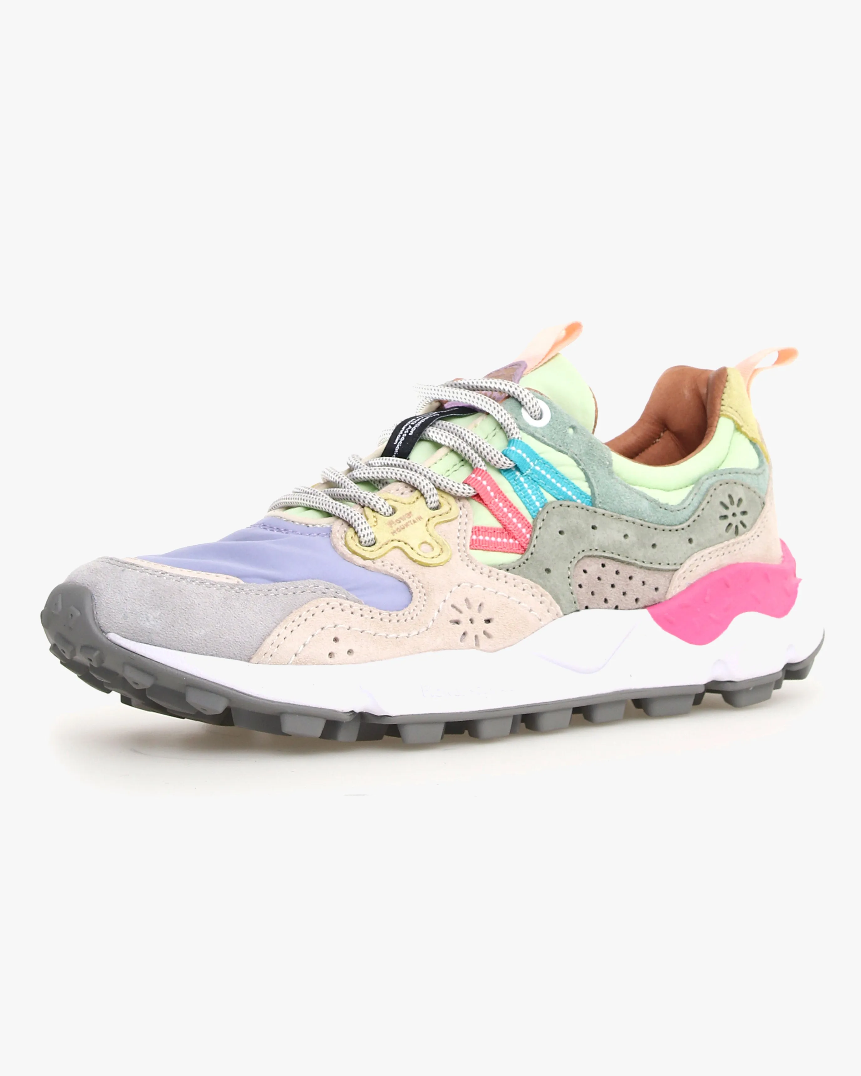 Flower Mountain Womens Yamano 3 Suede & Nylon - Light Grey / Lilac