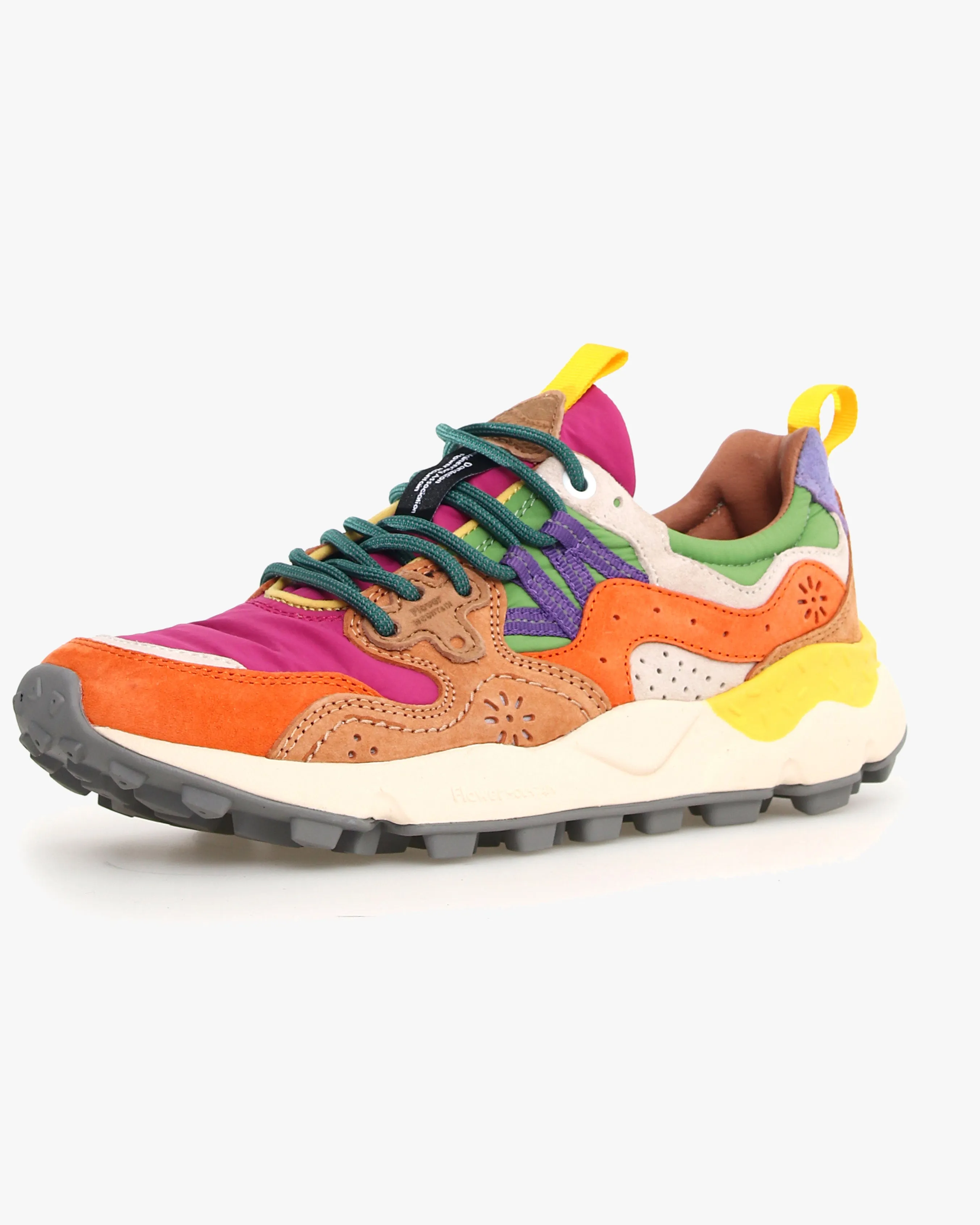 Flower Mountain Womens Yamano 3 Suede & Nylon - Orange / Fuchsia