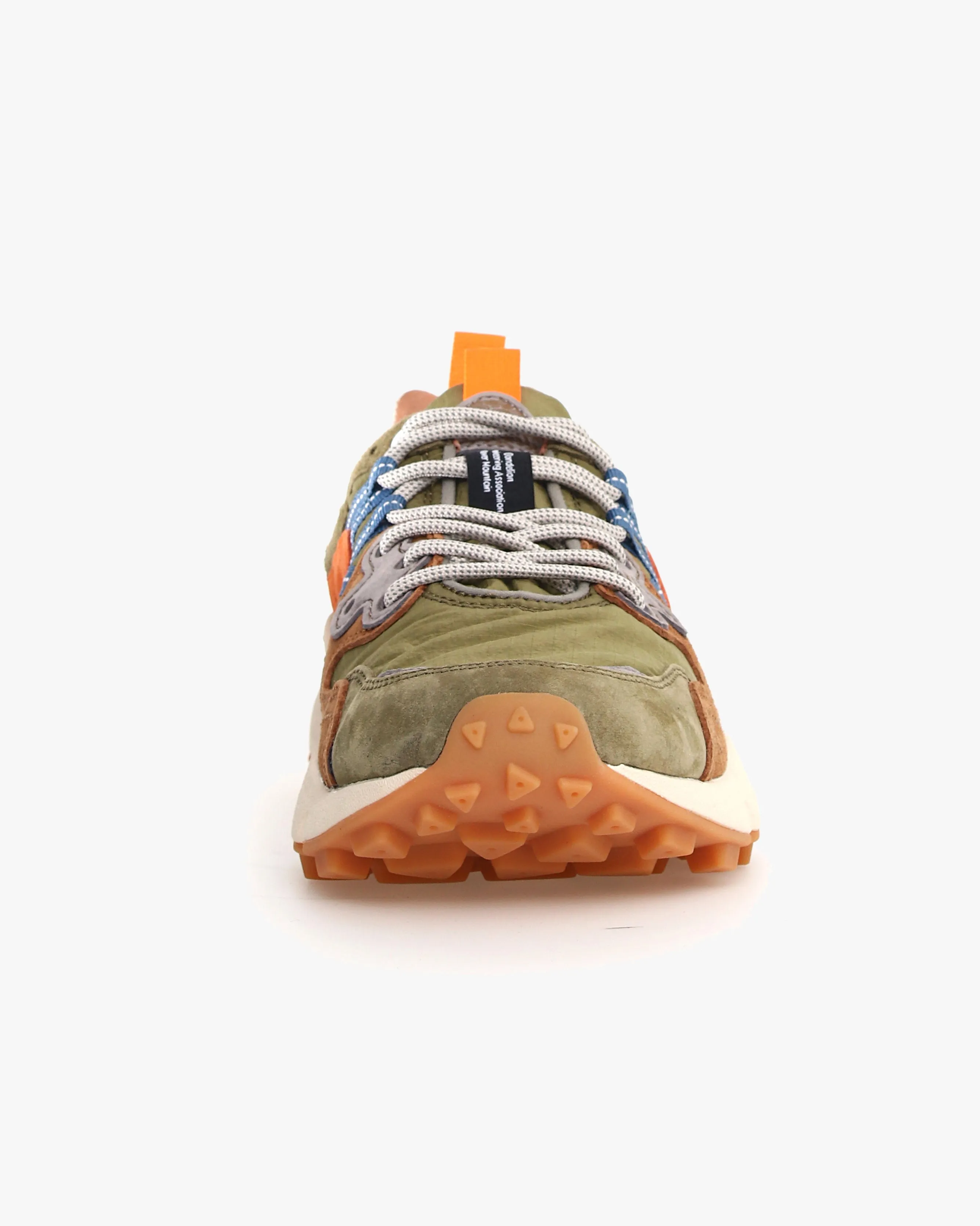 Flower Mountain Yamano 3 Suede & Nylon Ripstop - Military / Brown