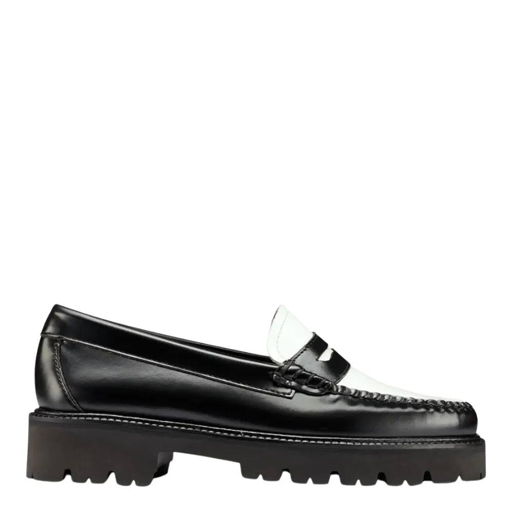 G.H. Bass Women's Whitney Super Lug Weejuns Loafer in Black/White