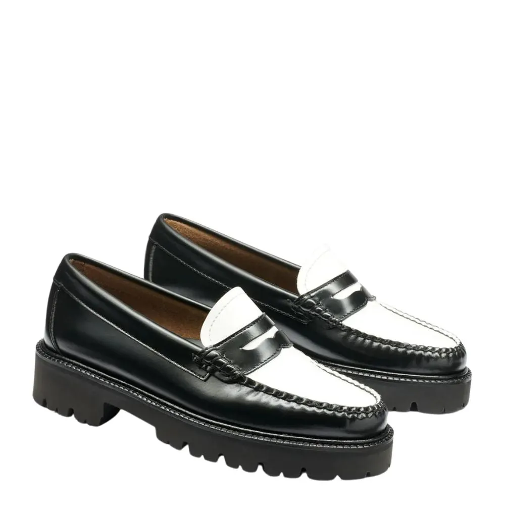 G.H. Bass Women's Whitney Super Lug Weejuns Loafer in Black/White