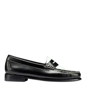 G.H. Bass Women's Whitney Weejuns Loafer in Black/White