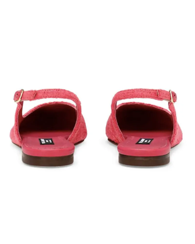 Girls Fuchsia Tweed DG Slingbacks