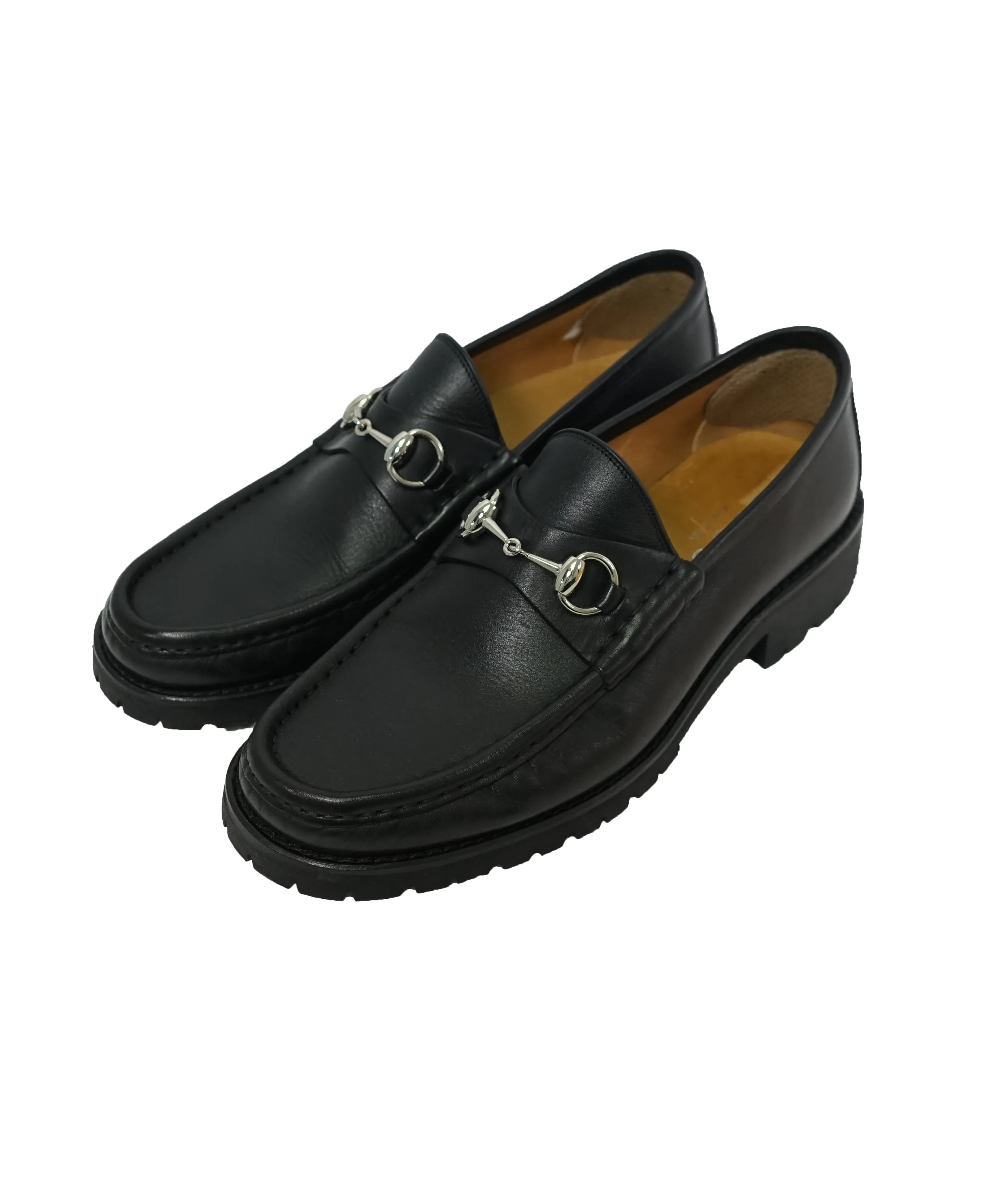 GUCCI - Horse-bit Loafers Black Iconic Style - 10.5