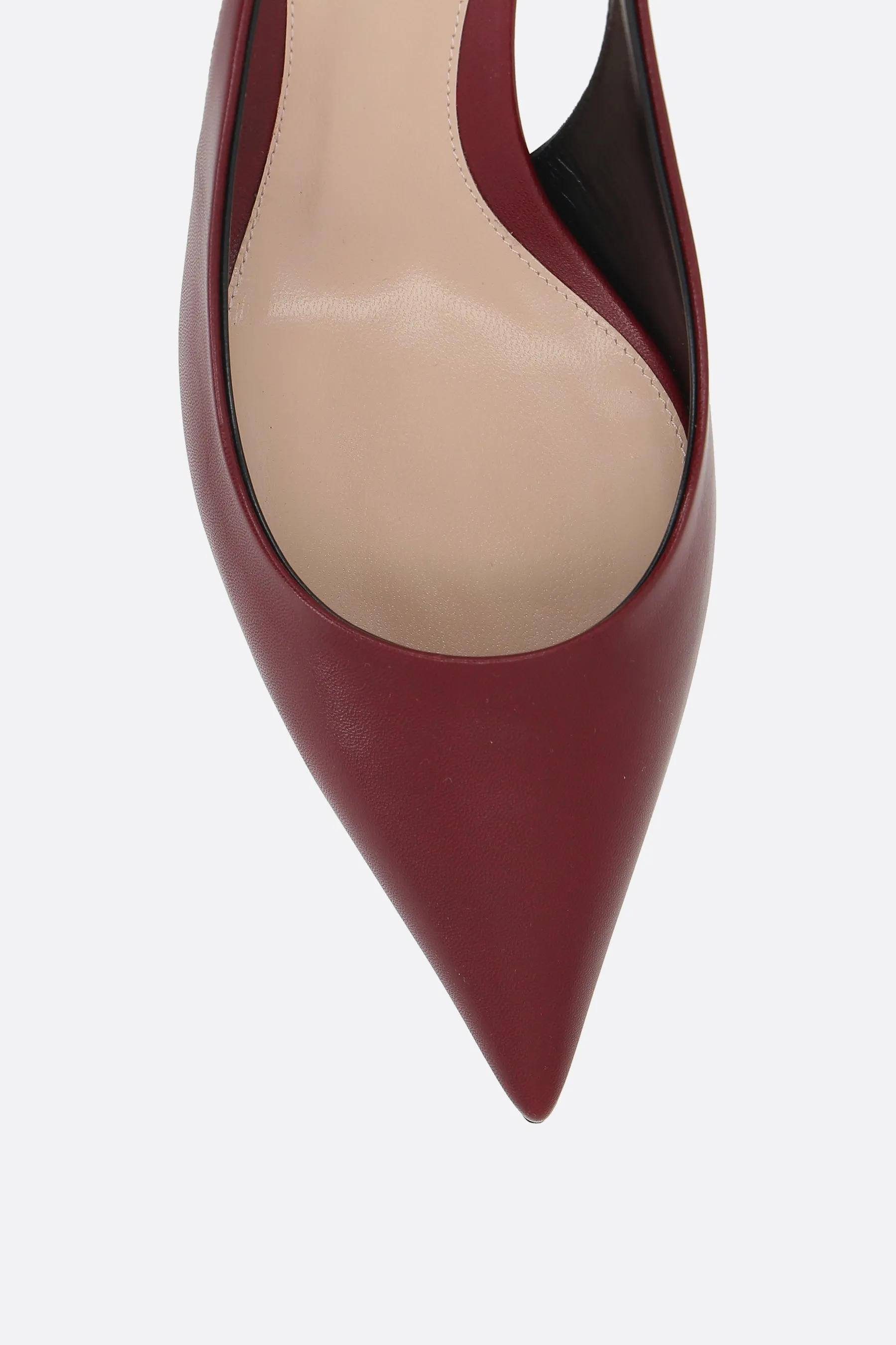 Gucci Signoria Leather Slingbacks