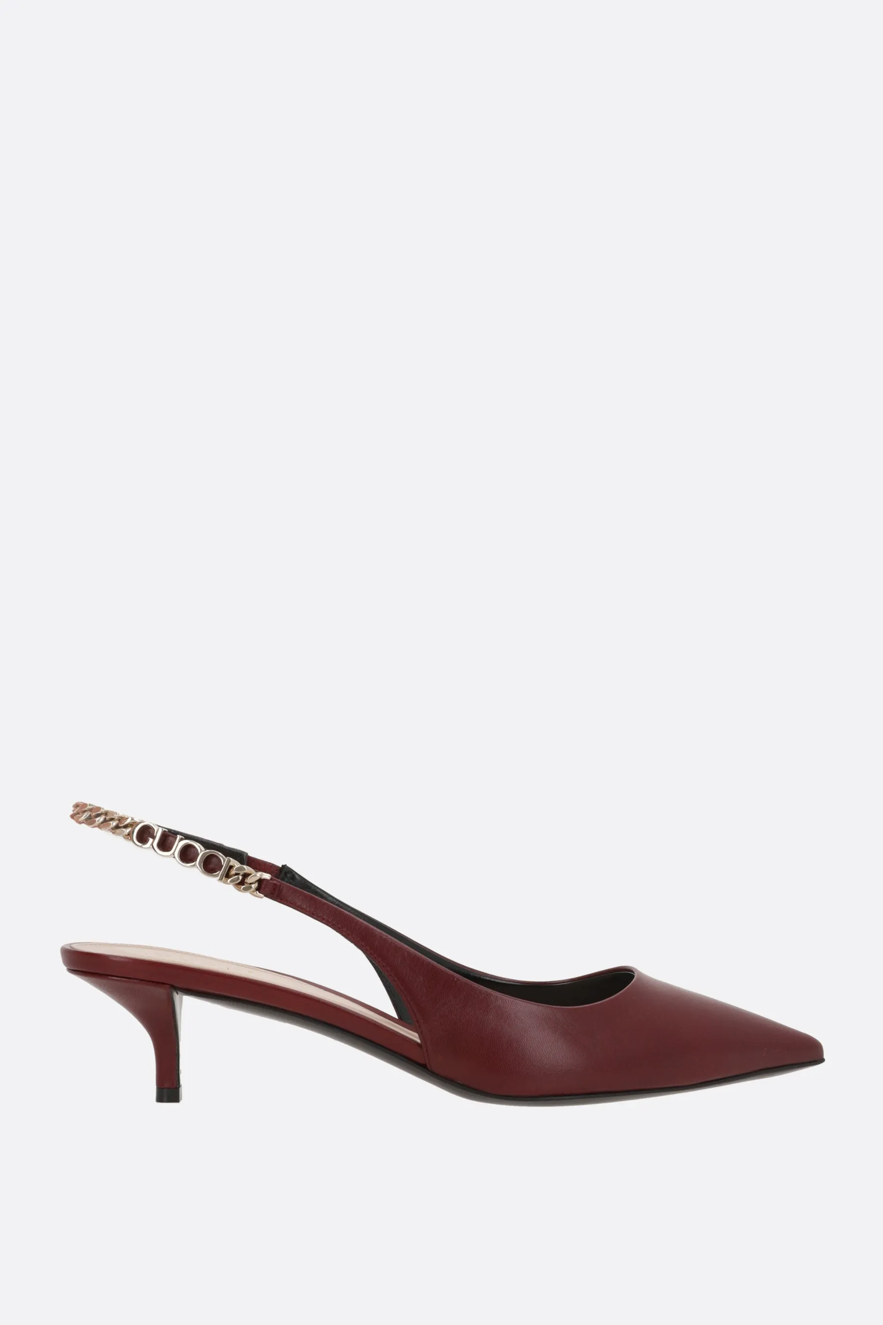 Gucci Signoria Leather Slingbacks