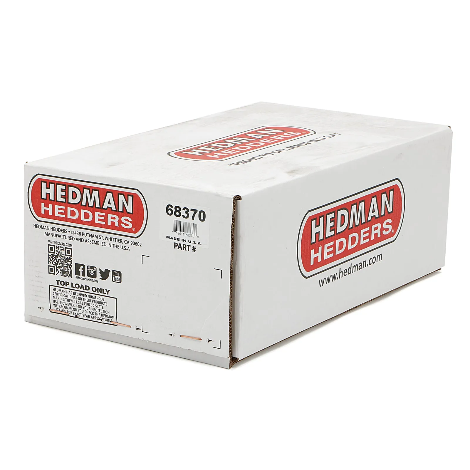 Hedman Hedders Block Hugger Headers - 1.75 in Primary - 3 in Collector - Black Paint - Big Block Chevy - Street Rod 1923-49 - Pair