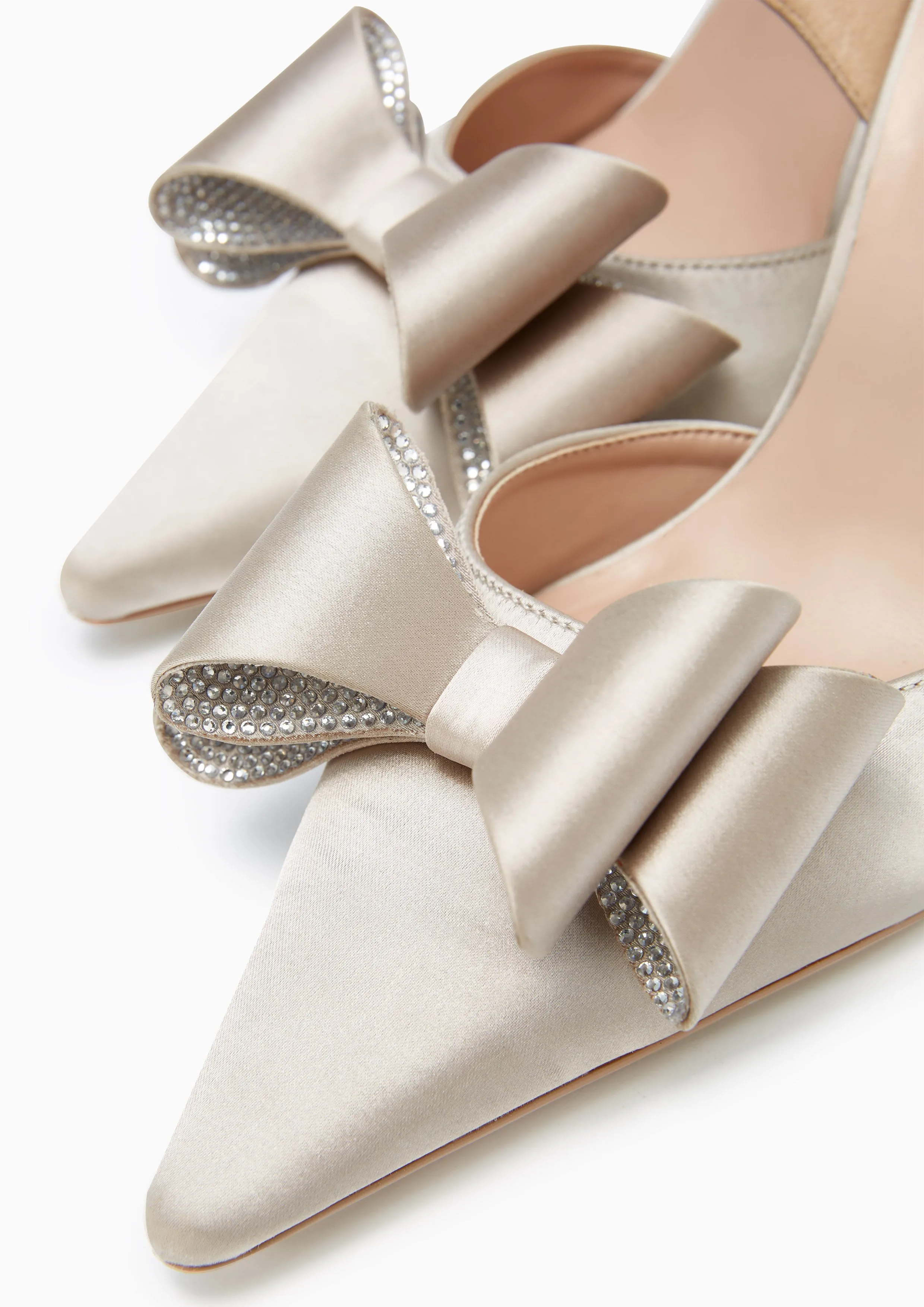 Icy Pump High Heel Slingbacks Taupe