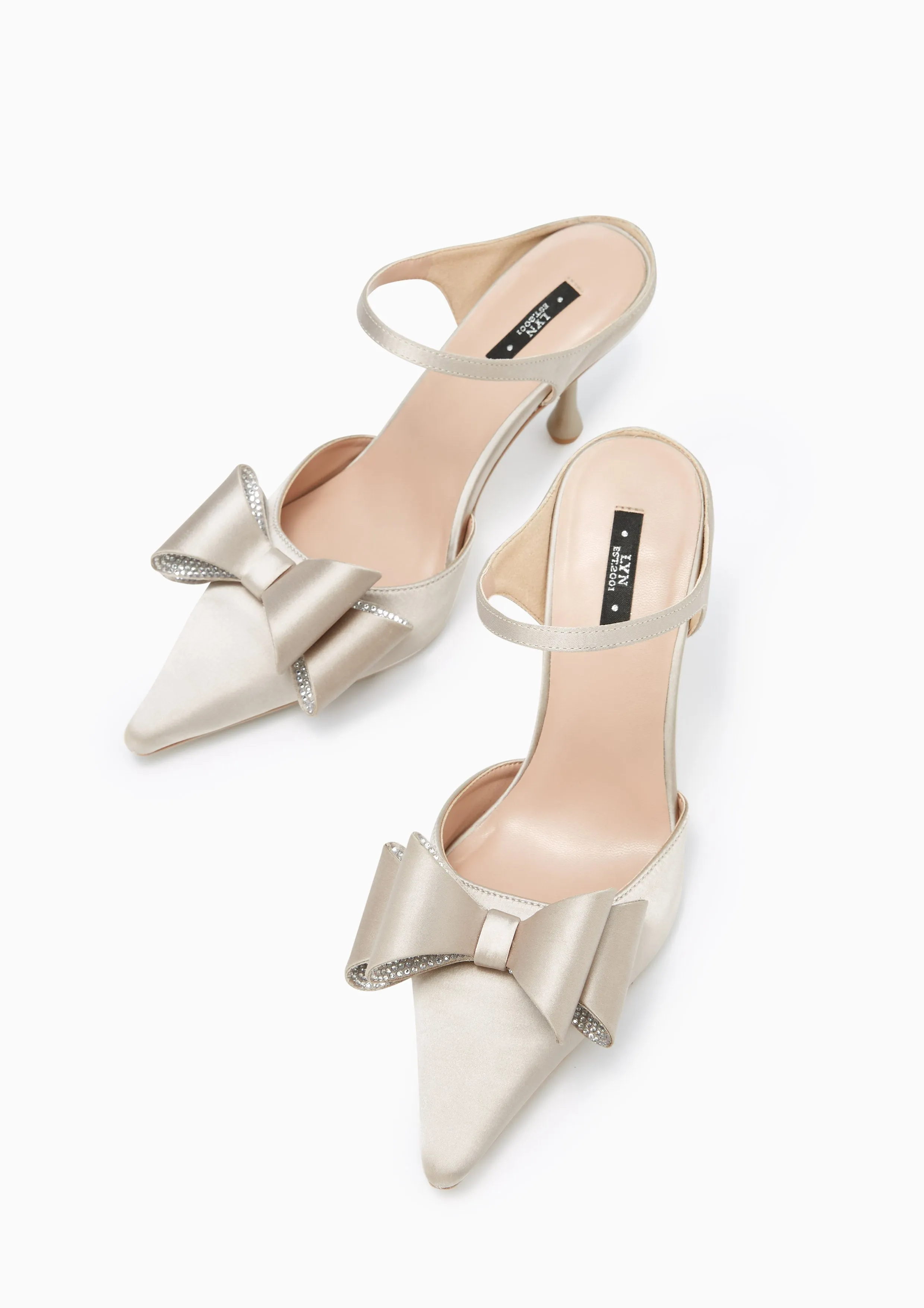 Icy Pump High Heel Slingbacks Taupe