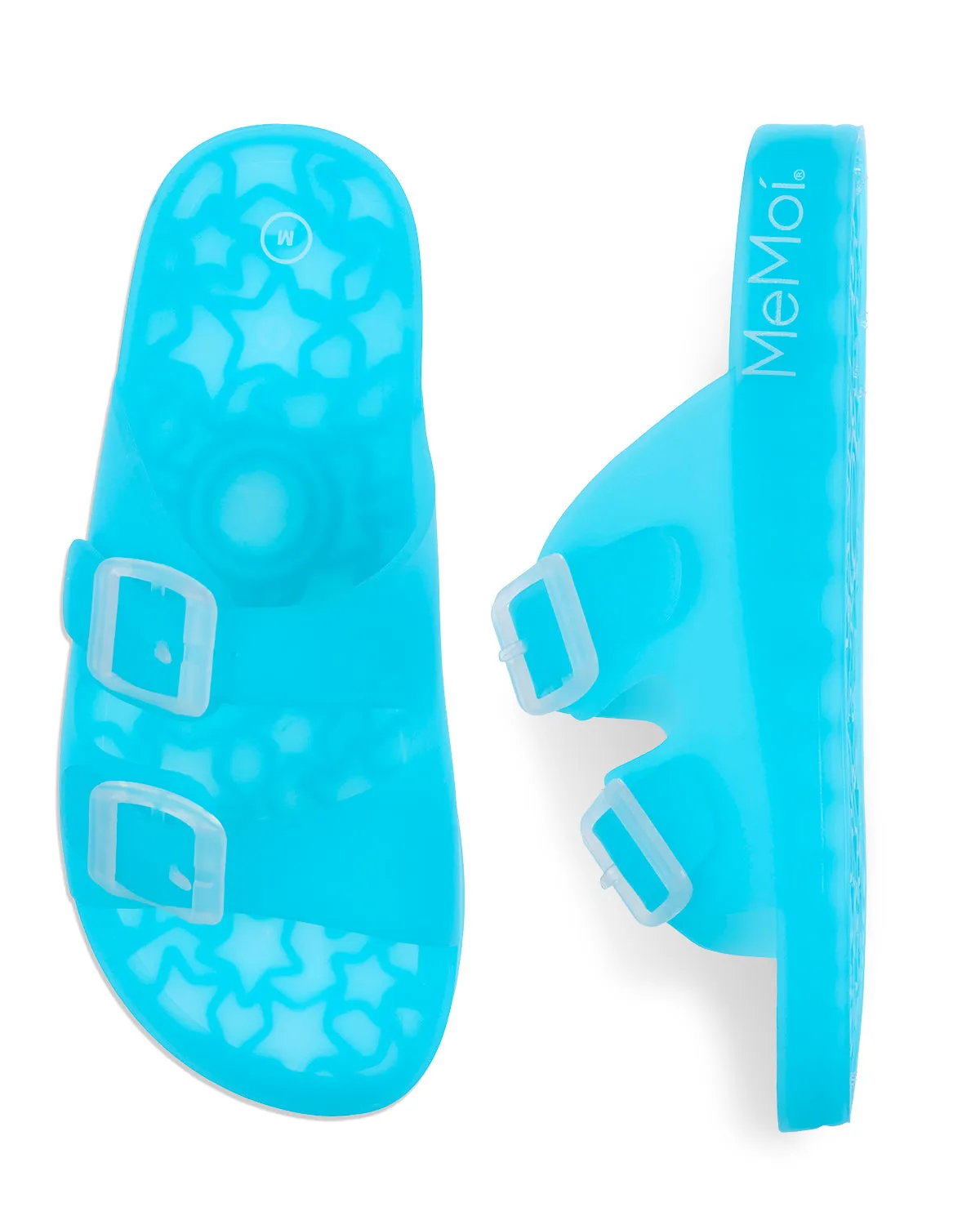 Kids Double-Buckle Jelly Slide Sandal