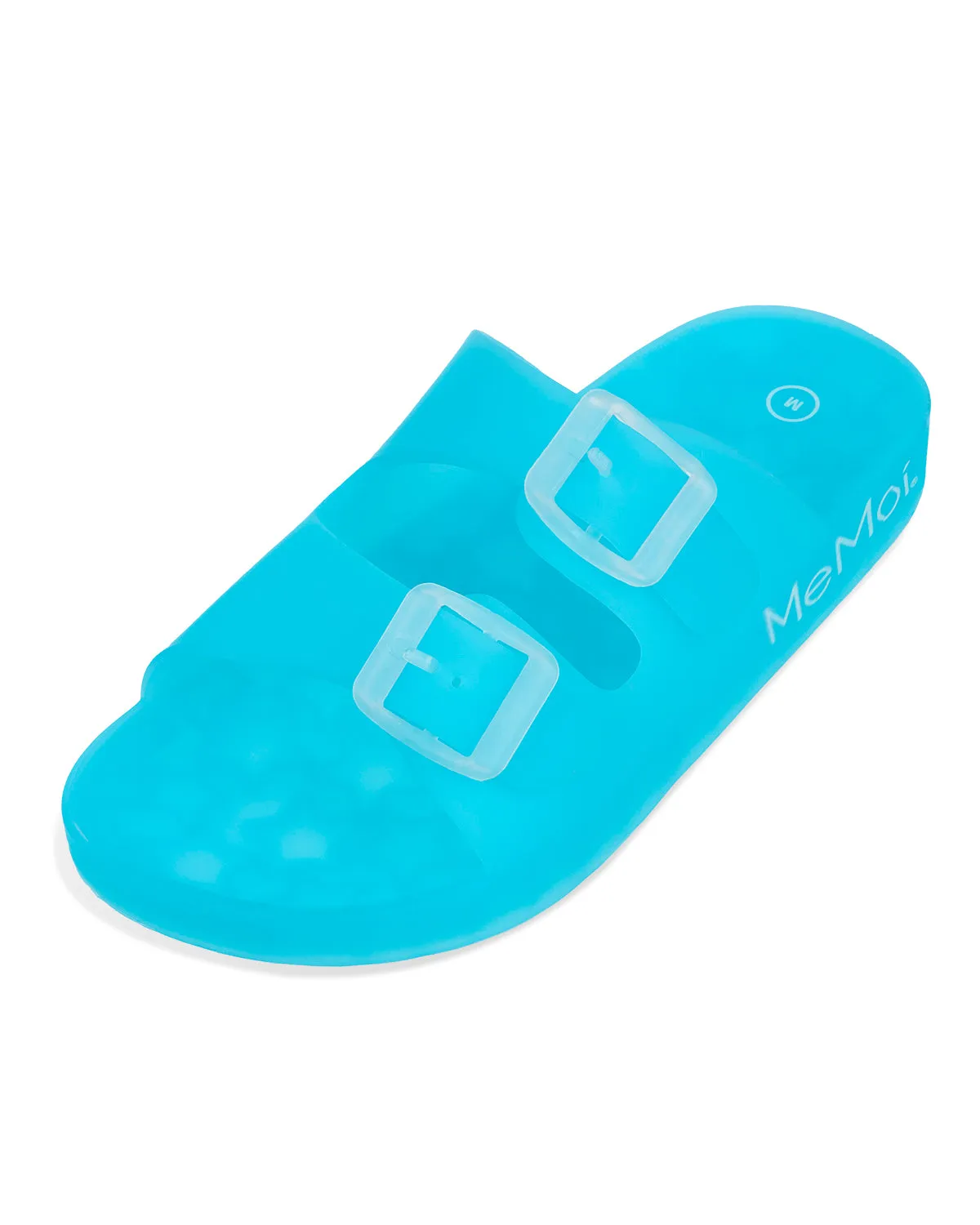 Kids Double-Buckle Jelly Slide Sandal
