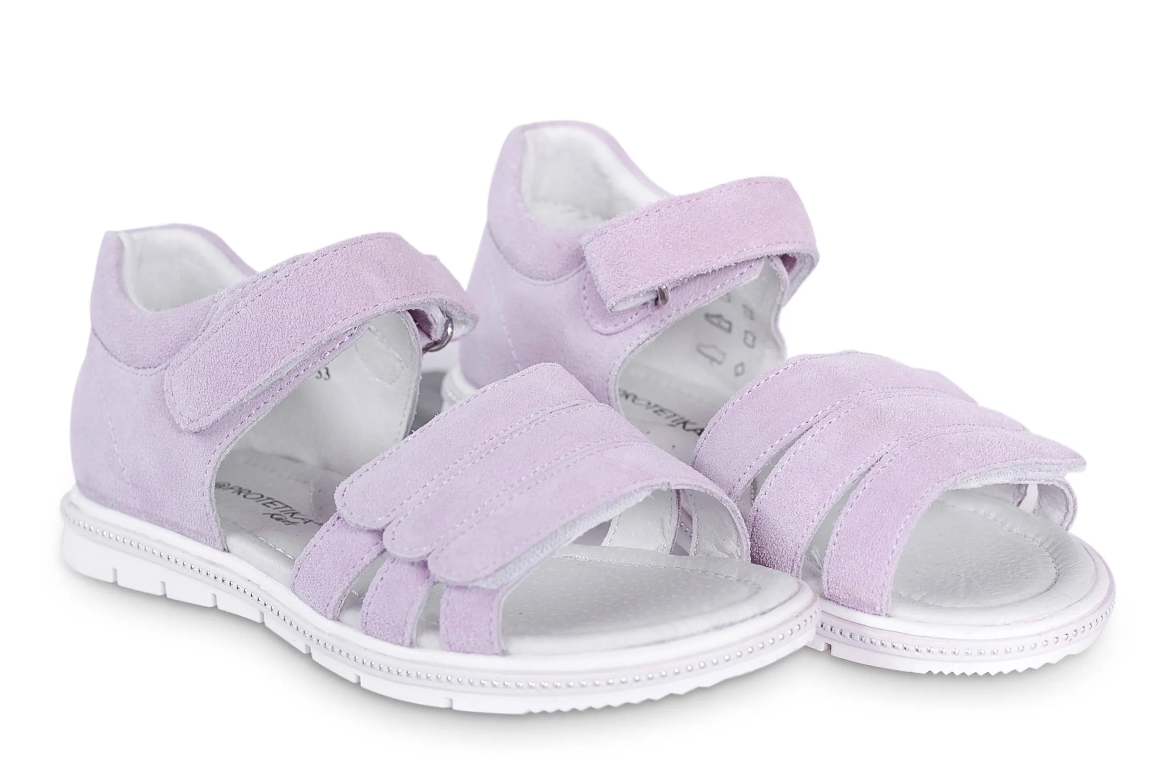 KLARA purple older girls arch support sandals