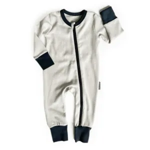 Little Bipsy - 2-Way Zip Romper in Froth