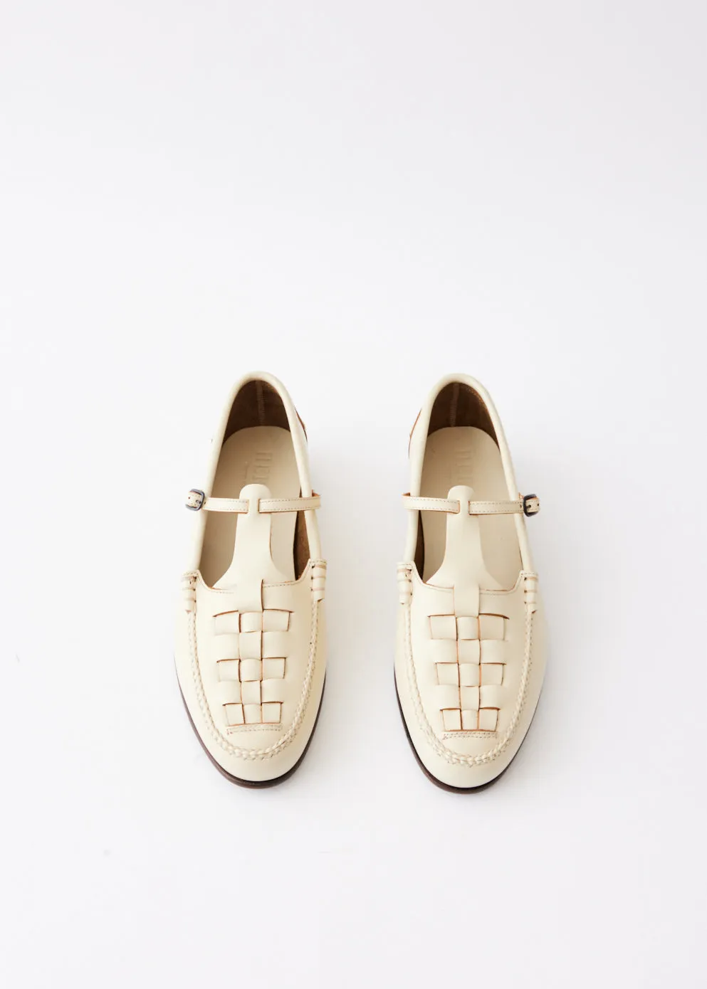 Maqueda Interwoven T-Bar Loafers