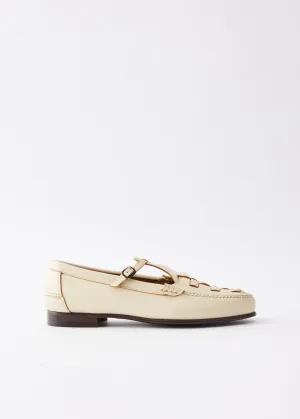 Maqueda Interwoven T-Bar Loafers