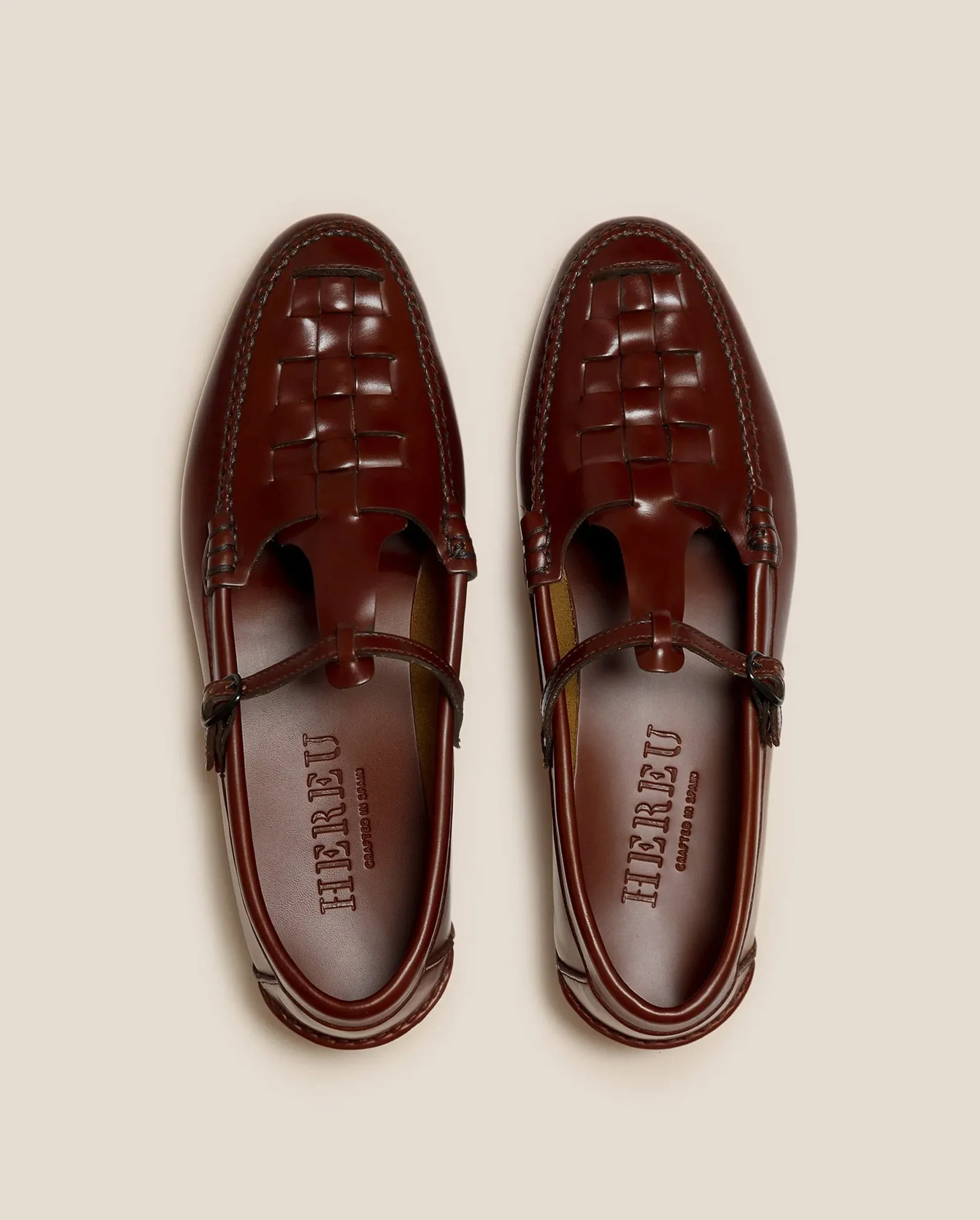 MAQUEDA T-BAR LOAFER / RUSSET