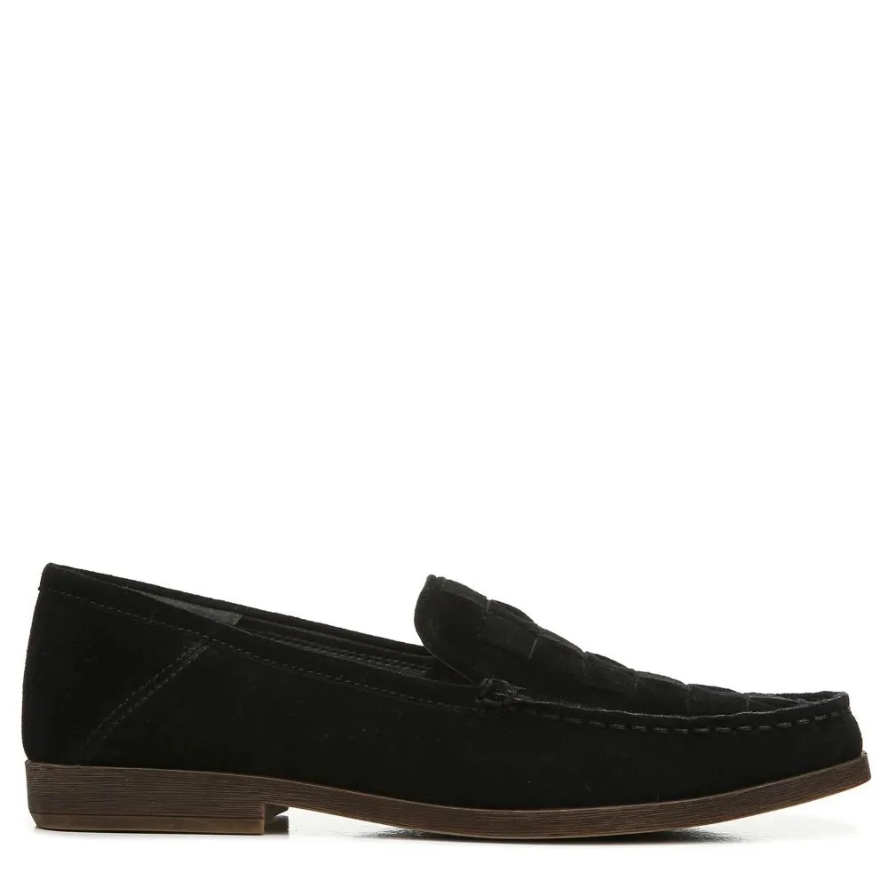Marah Black Suede Franco Sarto Loafer Flats