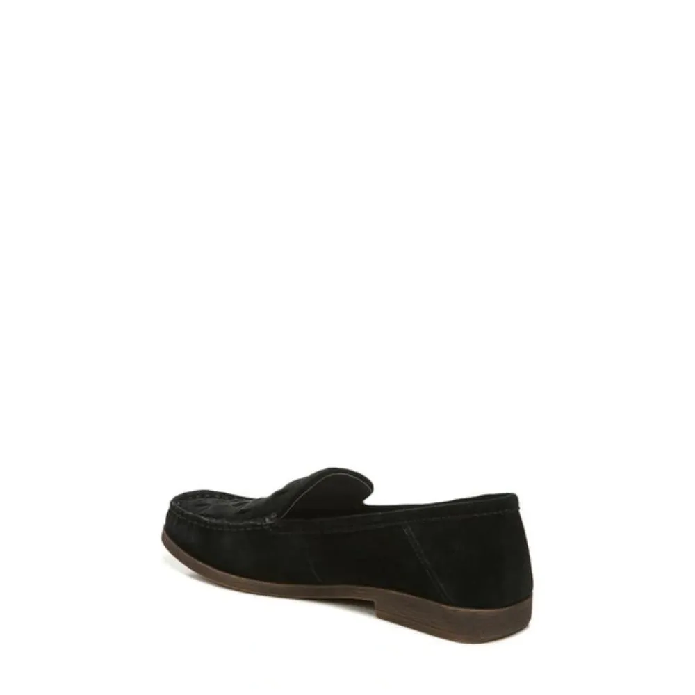 Marah Black Suede Franco Sarto Loafer Flats