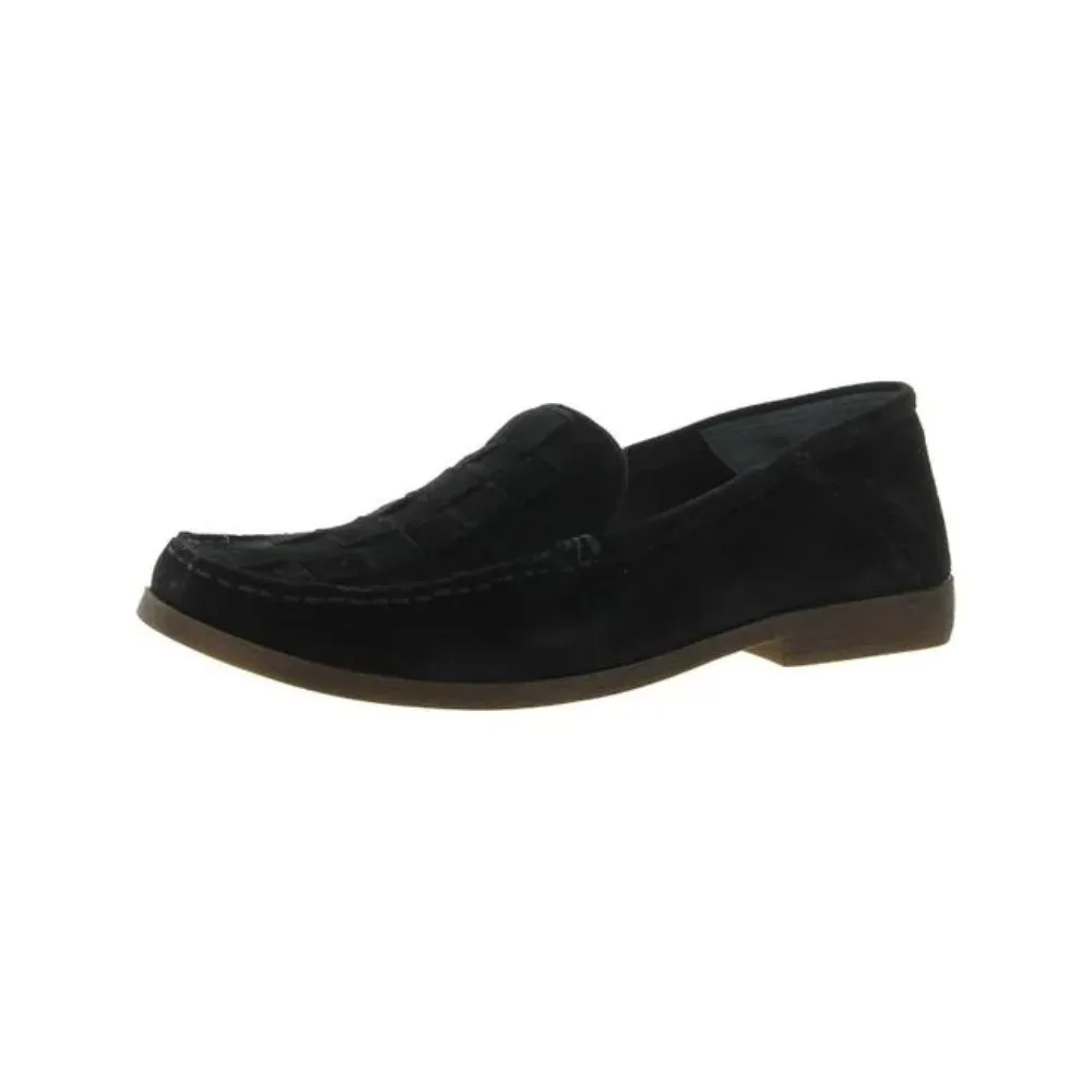 Marah Black Suede Franco Sarto Loafer Flats