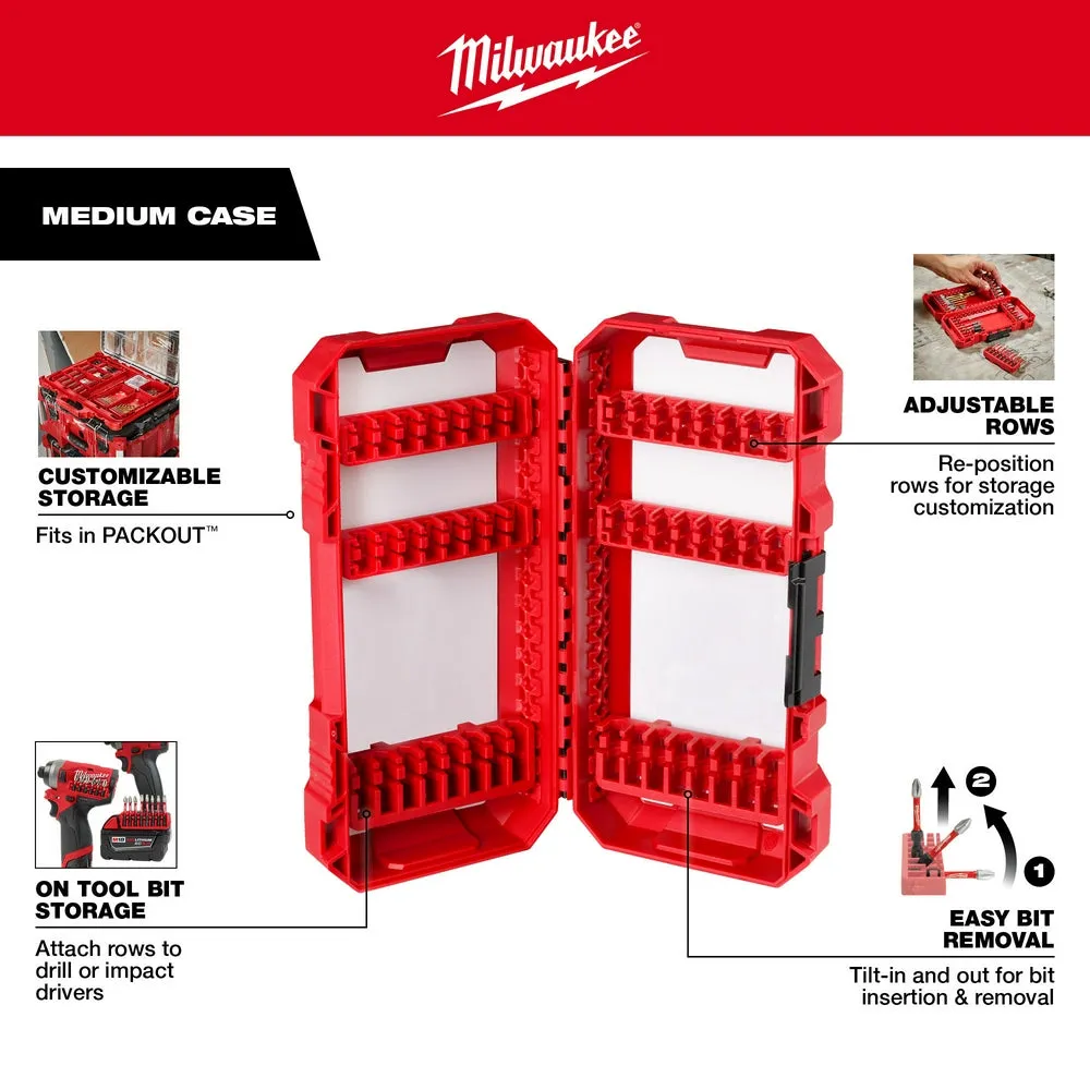 Milwaukee 48-32-4408 Optimized Shockzone Steel Impact Drive & Fasten Set - 26pc