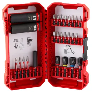 Milwaukee 48-32-4408 Optimized Shockzone Steel Impact Drive & Fasten Set - 26pc