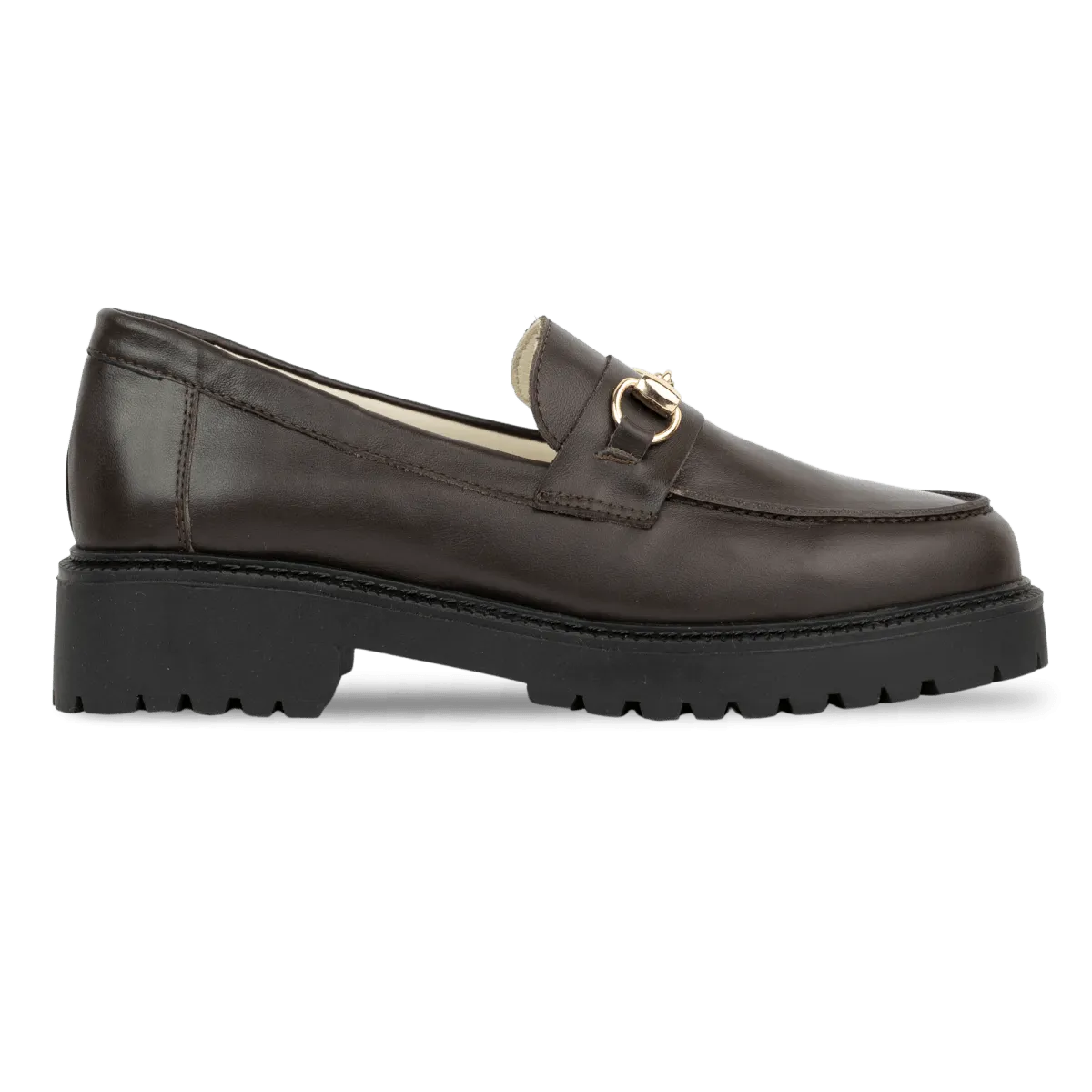 Nova: Mocassin Femmes - Cuir Marron